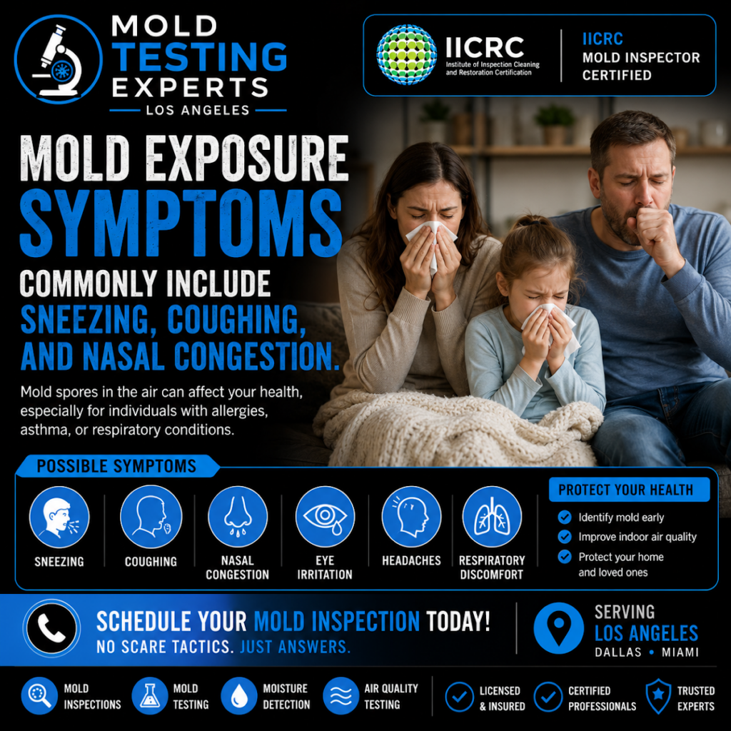 Mold Testing Experts Los Angeles