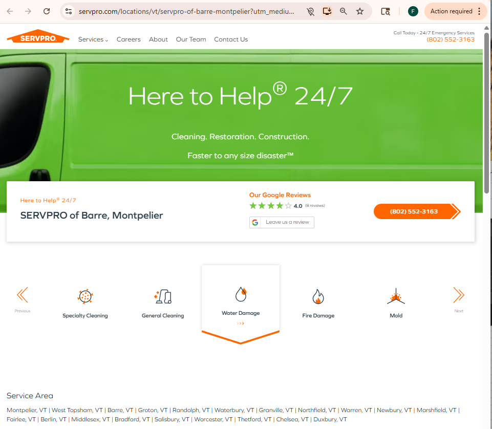 SERVPRO of Barre, Montpelier
