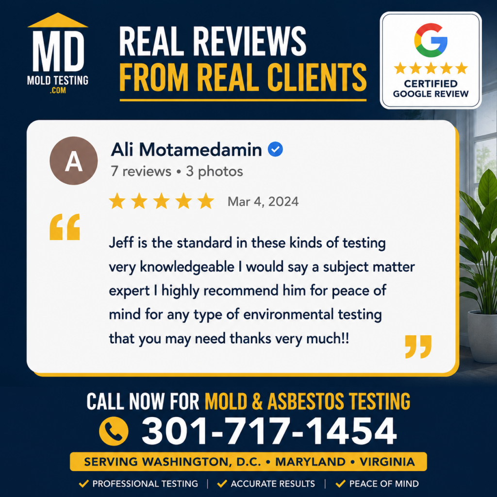 MD Mold Testing Reviews Infographic ALI