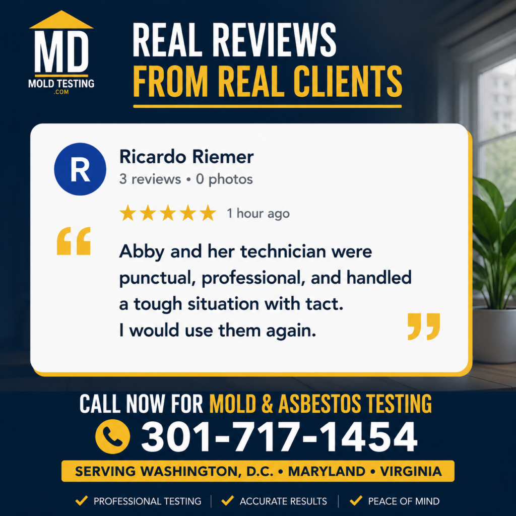 MD Mold Testing Reviews Infographic Ricardo