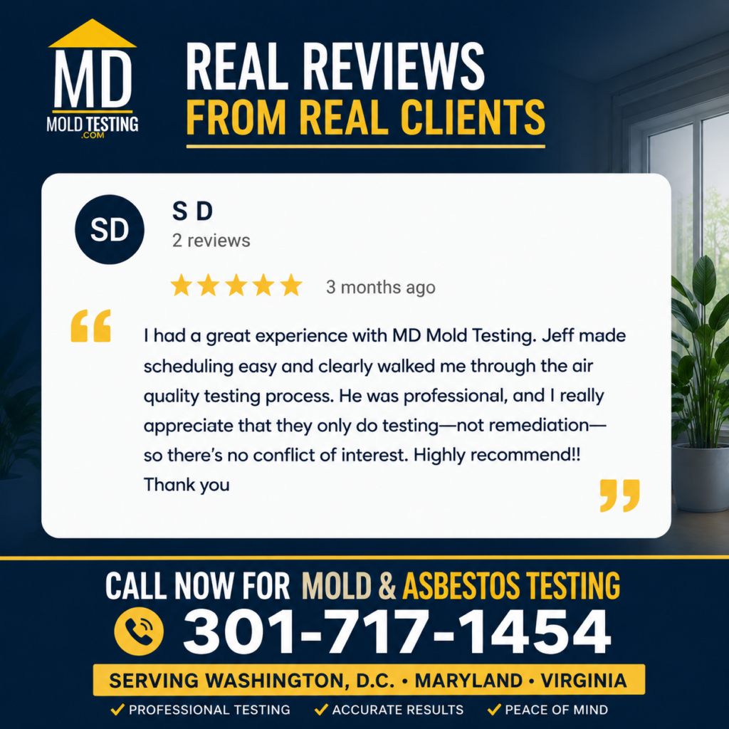 MD Mold Testing Reviews Infographic SD
