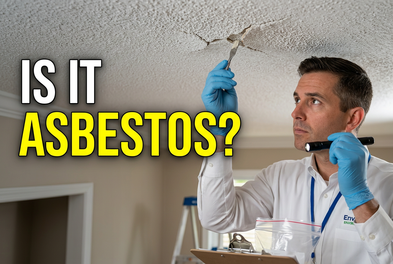 Asbestos Testing in Kensington, MD: Can You Identify Suspect Ceiling Materials by Sight?