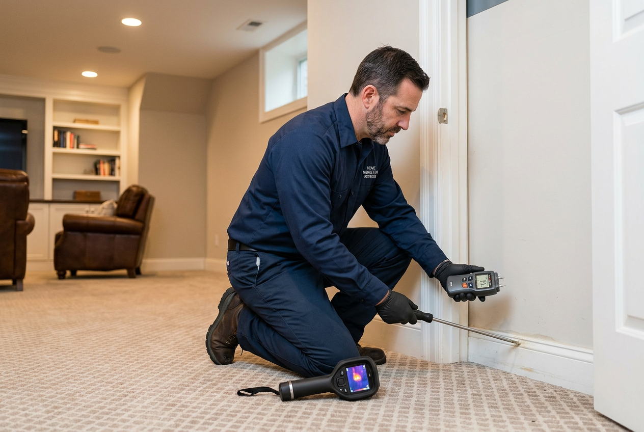 Finished Basement Water Intrusion in Potomac? When a Mold Inspection Can Help