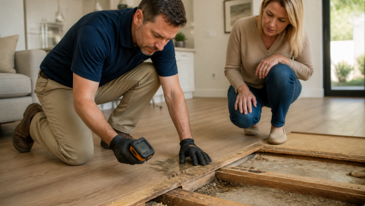 Soft or Buckling Floors in Scottsdale? When a Mold Inspection May Help Identify Hidden Moisture
