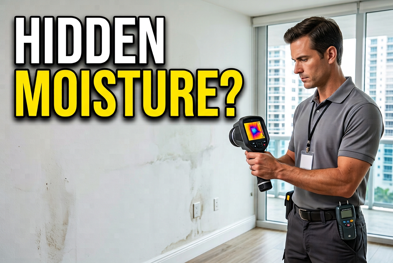 Can Thermal Imaging Help Investigate a Damp-Looking Wall in an Aventura Condo?